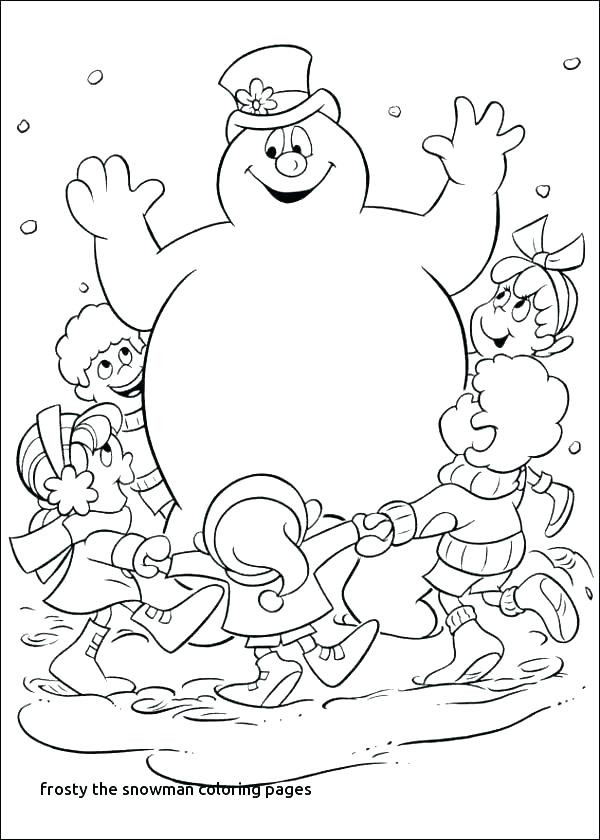 600x840 Printable Snowman Coloring Pages