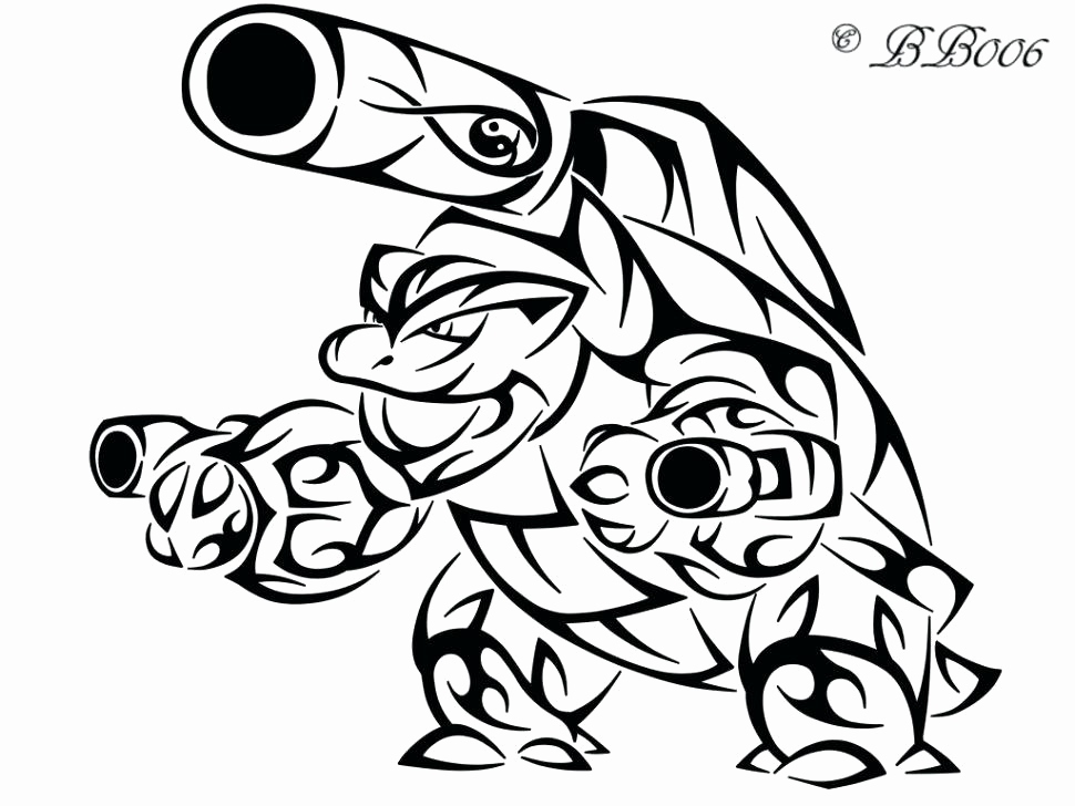 970x728 Blastoise Coloring Page Stock Pokemon Coloring Pages Blastoise
