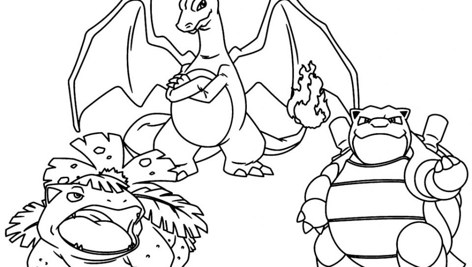 960x544 Coloring Pages Pokemon Blastoise Drawings Cartoons Mega Ex Stock