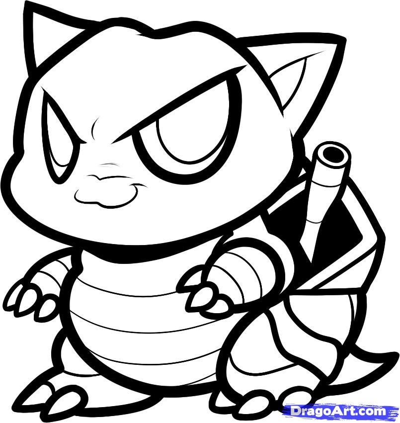 805x851 Mega Blastoise Pokemon Coloring Pages