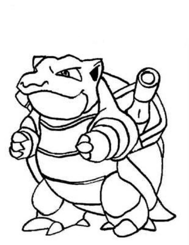 792x1024 Blastoise Coloring Page