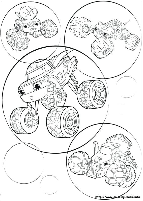 567x794 Blaze The Monster Machines Coloring Pages As Well As Blaze
