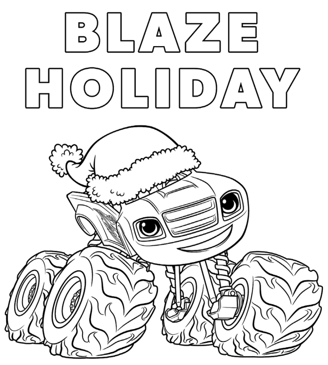 640x711 Blaze And The Monster Machines Coloring Pages