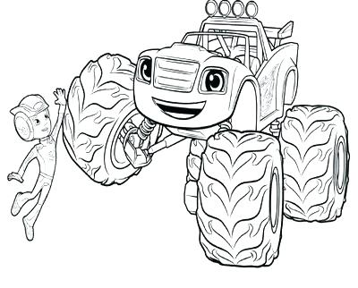 400x322 Blaze And The Monster Machine Coloring Pages Plus Blaze Monster