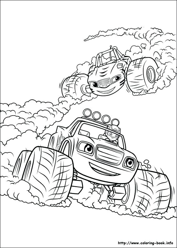 567x794 Machine Coloring Pages Blaze And The Monster Machine Coloring