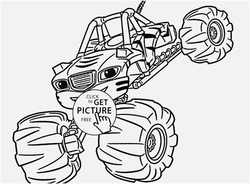 827x609 The Ideal Footage Blaze Coloring Pages Special