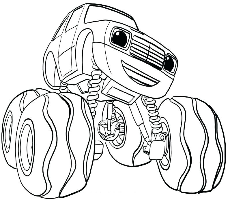 797x709 Blaze And The Monster Machines Pickle Colouring Pages