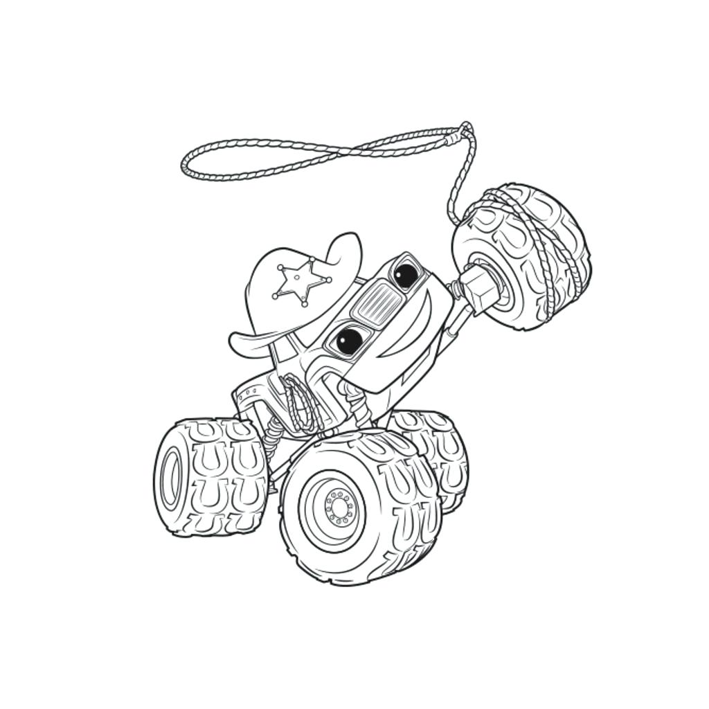 1024x1024 Blaze And The Monster Machine Coloring Pages Or Crusher Of Blaze