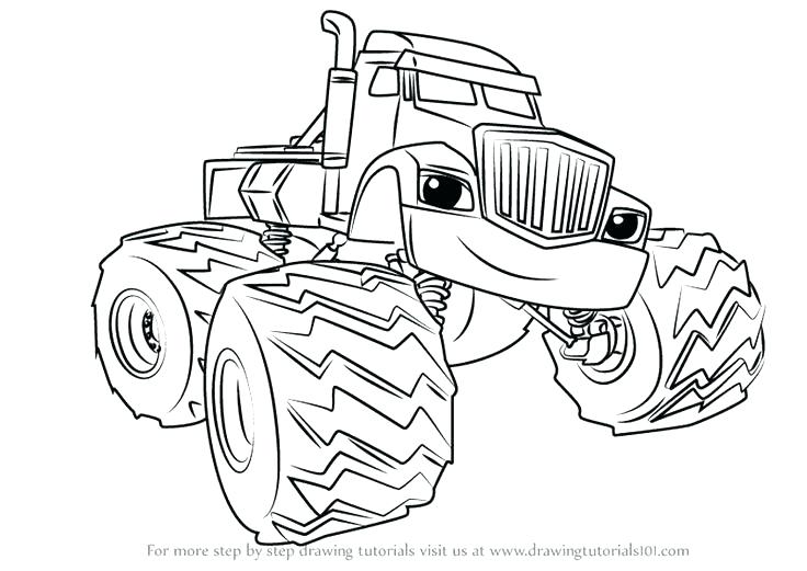 736x521 Blaze And Monster Machines Coloring Pages Also Blaze And