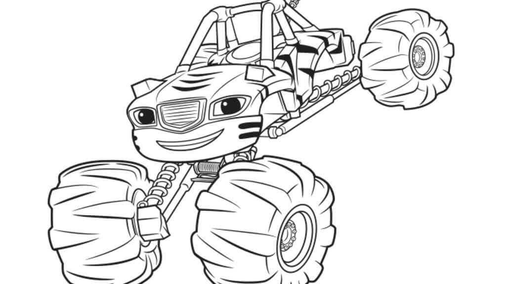 1024x576 Blaze And The Monster Machines Coloring Pages
