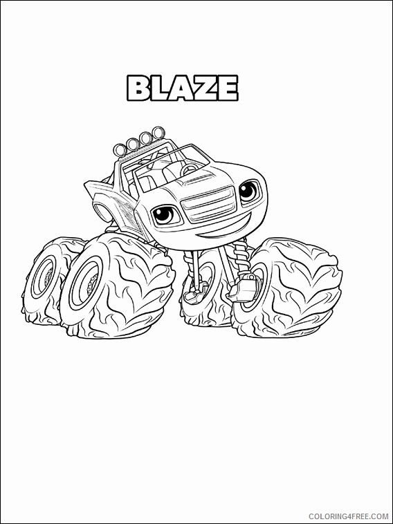 Blaze Coloring Pages To Print