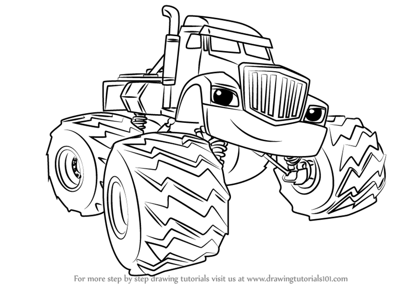 800x567 Learn How To Draw Blaze From Blaze And The Monster Machines Blaze