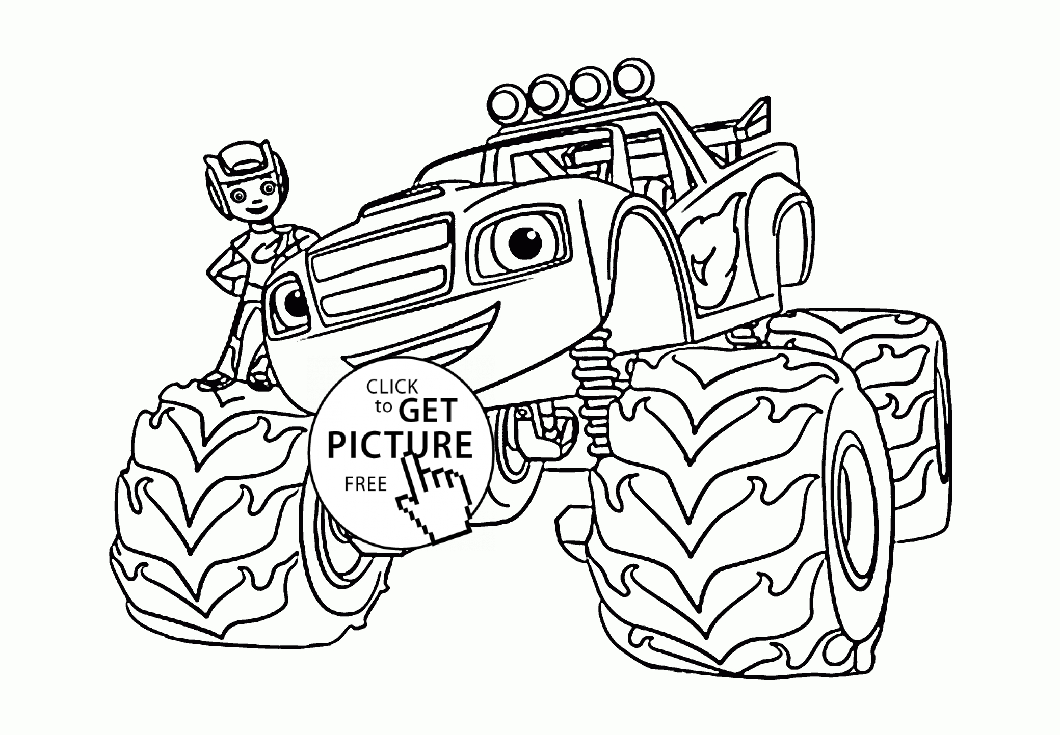 Blaze Monster Machine Coloring Pages