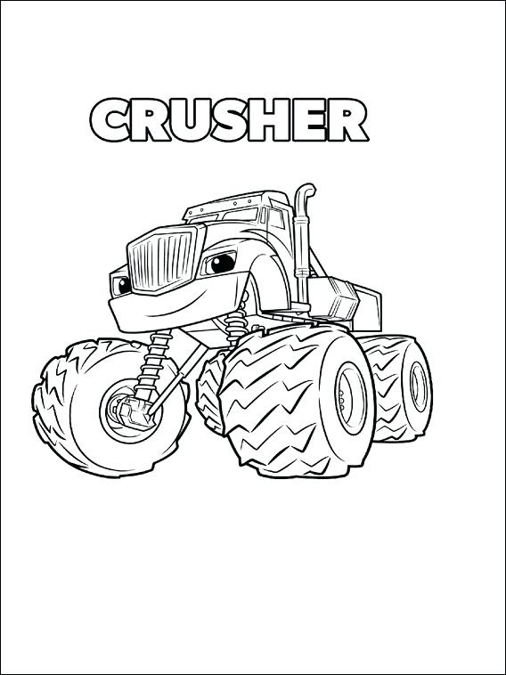 568x758 Idea Blaze The Monster Machine Coloring Pages Or 78 Blaze