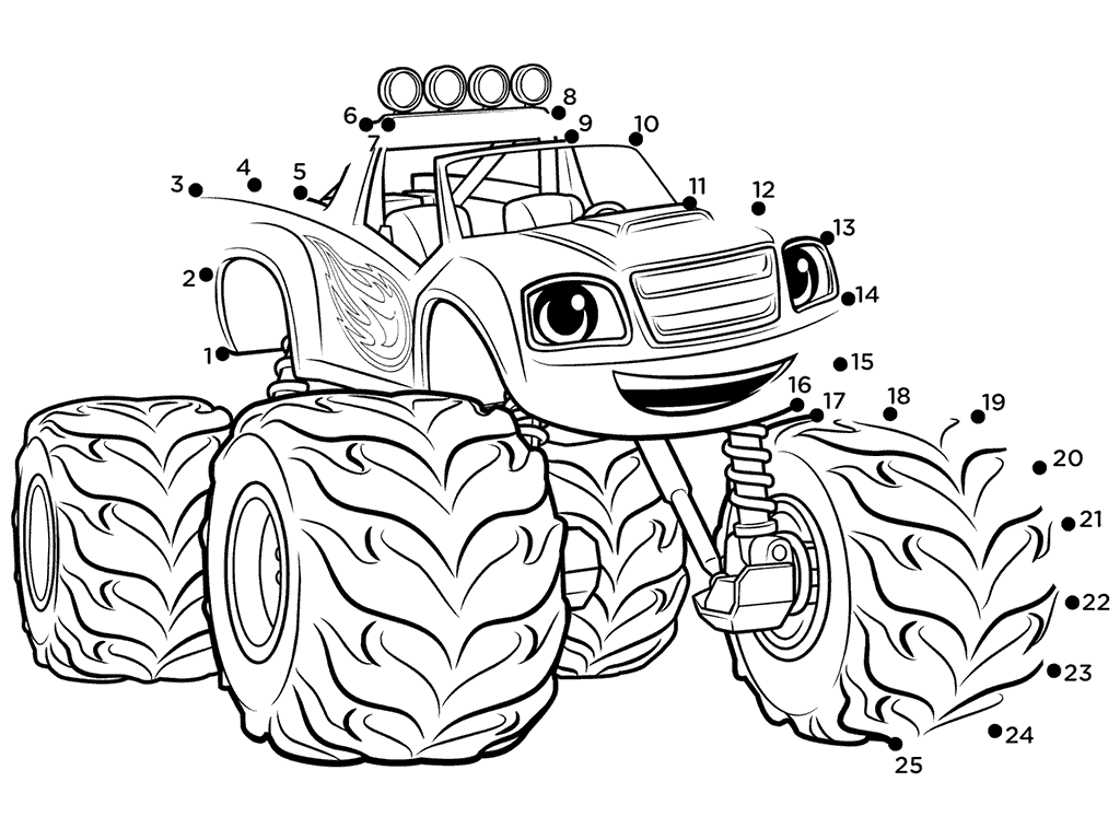 1024x768 Top 31 Blaze And The Monster Machines Coloring Pages