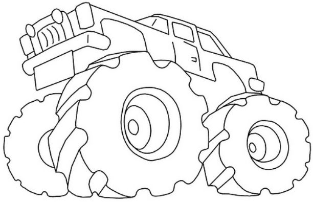 612x395 Nitro Circus Monster Truck Coloring Pages