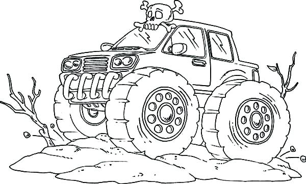 600x361 Blaze Monster Truck Printable Coloring Pages Big Monster Truck