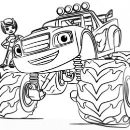 259x259 Monster Machine Coloring Pages Coloring Page