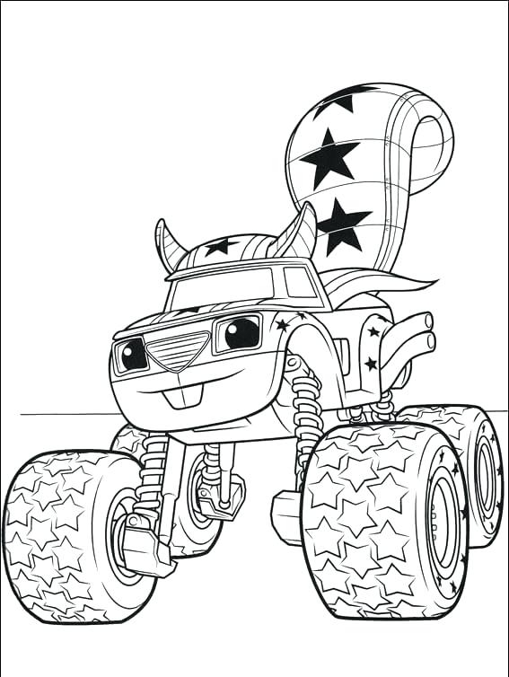 567x754 Blaze The Monster Machine Coloring Pages As Well As Blaze