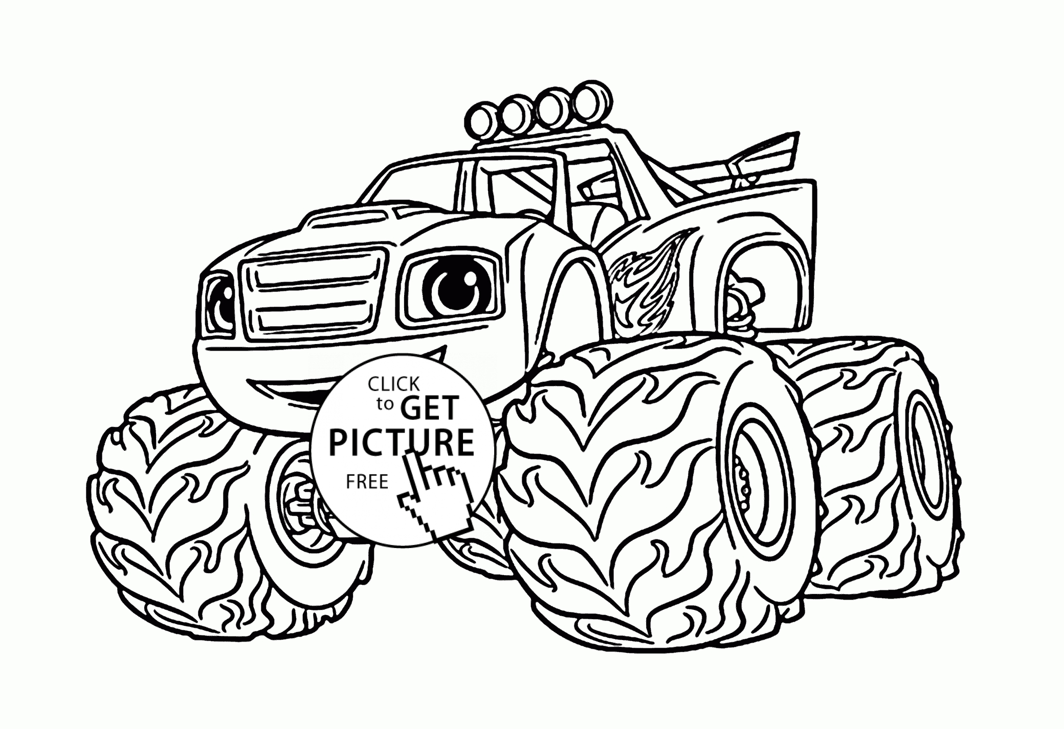 Blaze The Monster Machine Coloring Pages