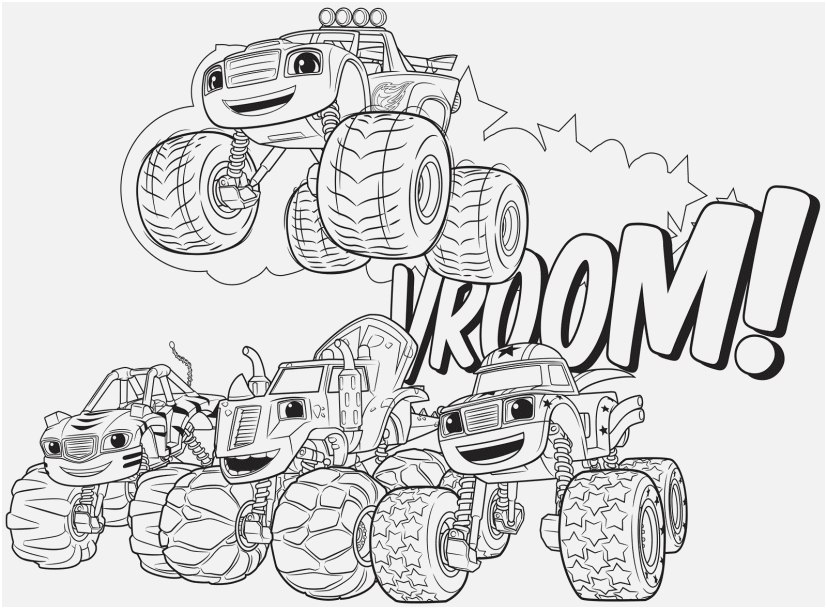 827x609 Blaze Coloring Pages Display Blaze And The Monster Machines