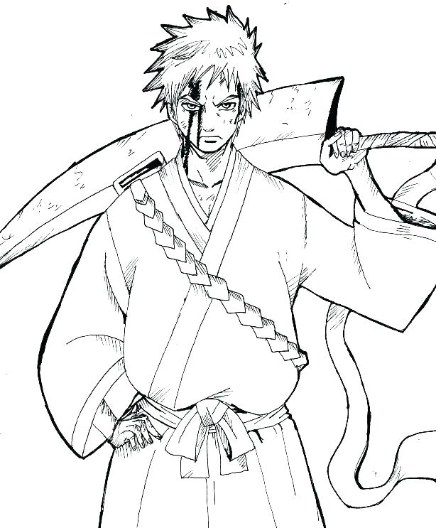 614x743 Ichigo Coloring Pages Bleach Color Pages Bleach Zodiac Signs By