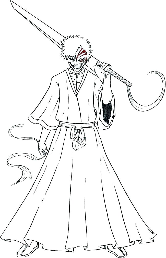650x1011 Ichigo Coloring Pages Bleach Coloring Pages Bleach Coloring Bleach
