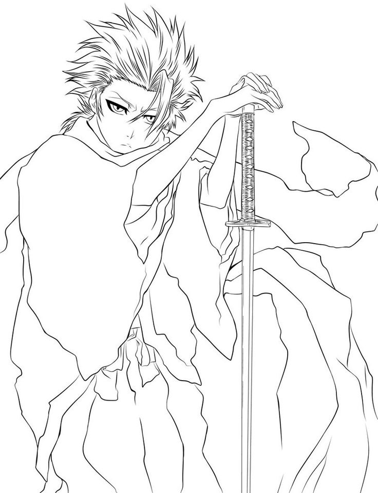 736x961 Bleach Coloring Pages 29 Best Bleach Coloring Pages Images