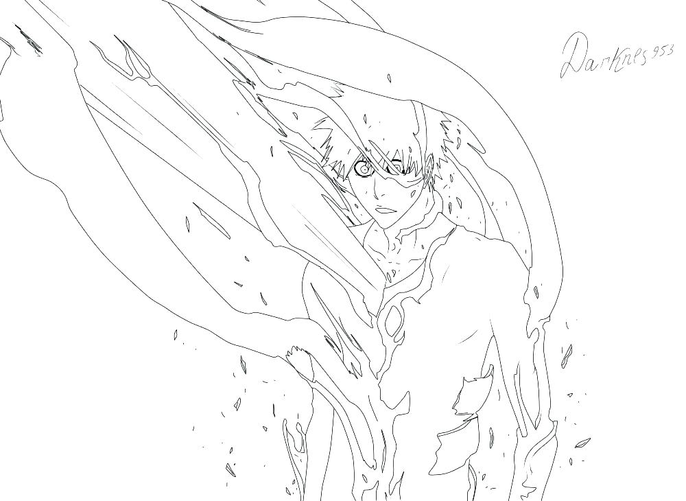 1000x730 Bleach Coloring Pages Bleach Coloring Page Bleach Characters