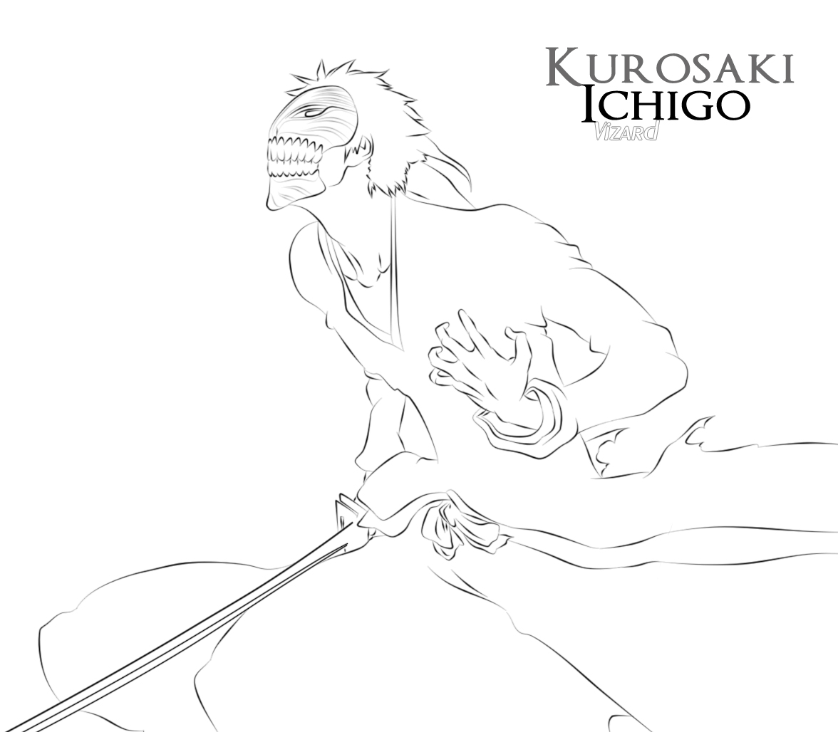 1176x1028 Bleach Coloring Pages Ichigo