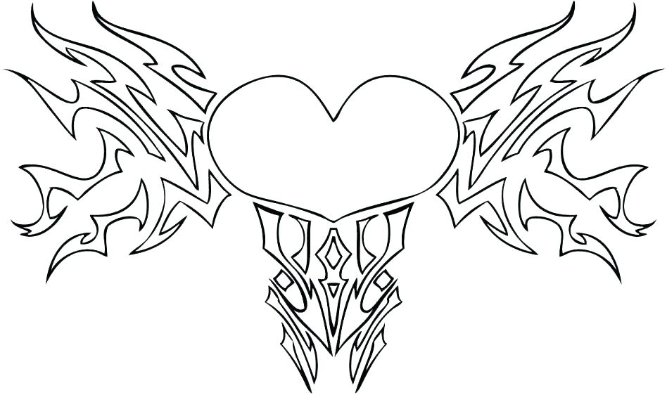 948x562 Hearts And Flowers Coloring Pages