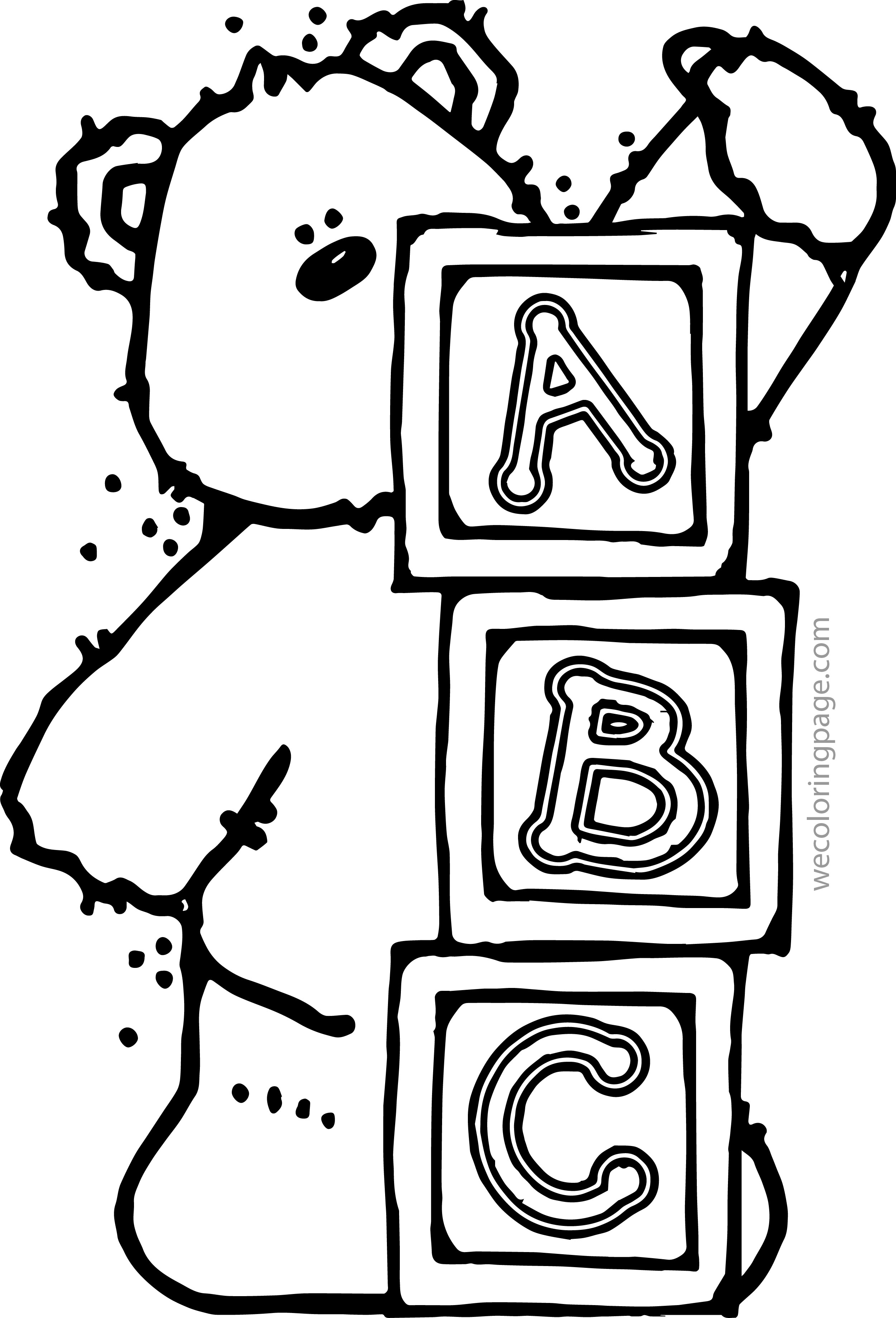 2501x3678 Alphabet Blocks Coloring Pages Color Bros