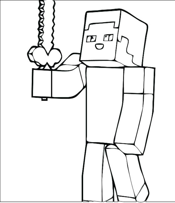 560x650 Coloring Pages Coloring Pages 2 Minecraft Printable Blocks