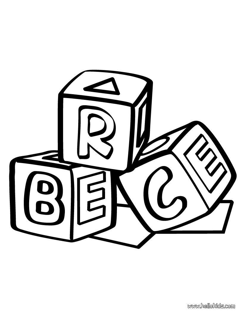 820x1060 Shocking Abc Blocks Coloring Pages Image Of Popular And Toddler
