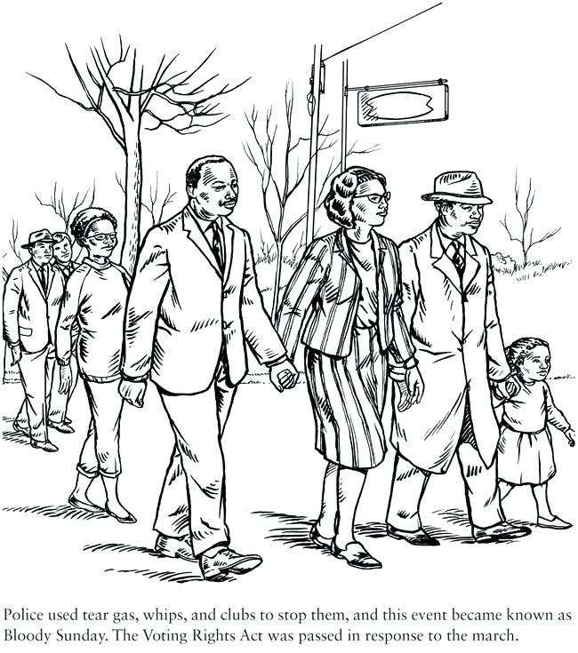 650x735 Coloring Pages. Civil Rights Movement Coloring Pages