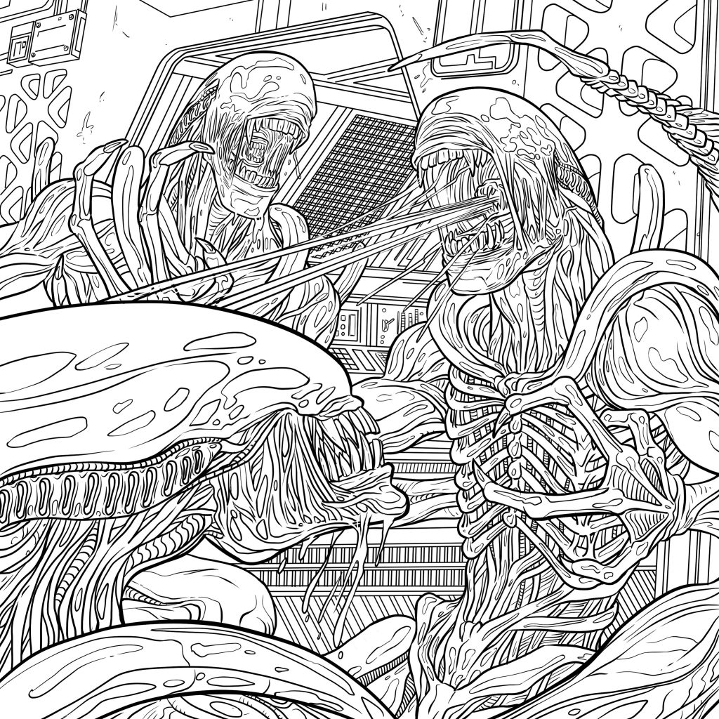 1024x1024 Alien Queen Coloring Pages Copy Four Exclusive Alien Coloring Book