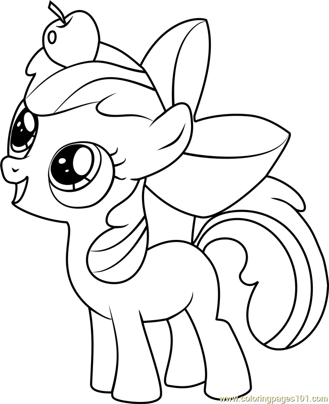 651x800 Apple Bloom Coloring Page