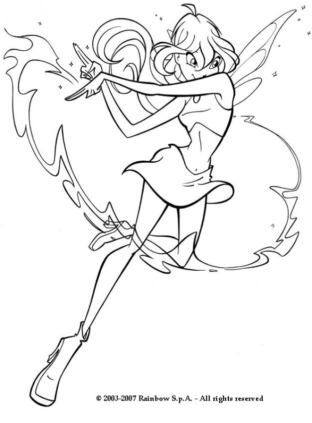 626x850 Bloom Coloring Pages