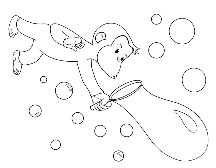 Blowing Bubbles Coloring Pages