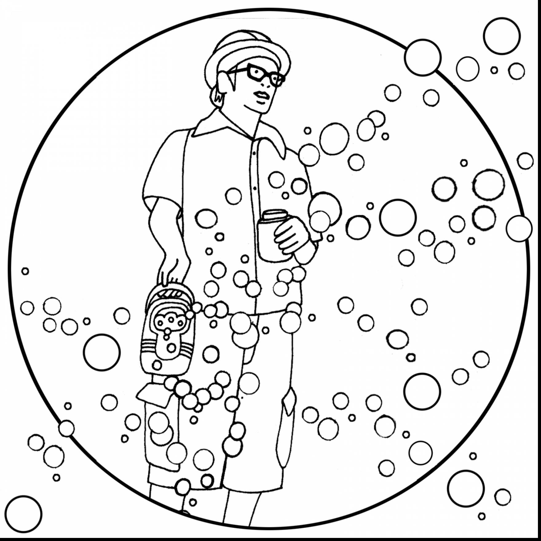 1760x1760 Blowing Bubbles Coloring Pages For Kids Baby Colouring