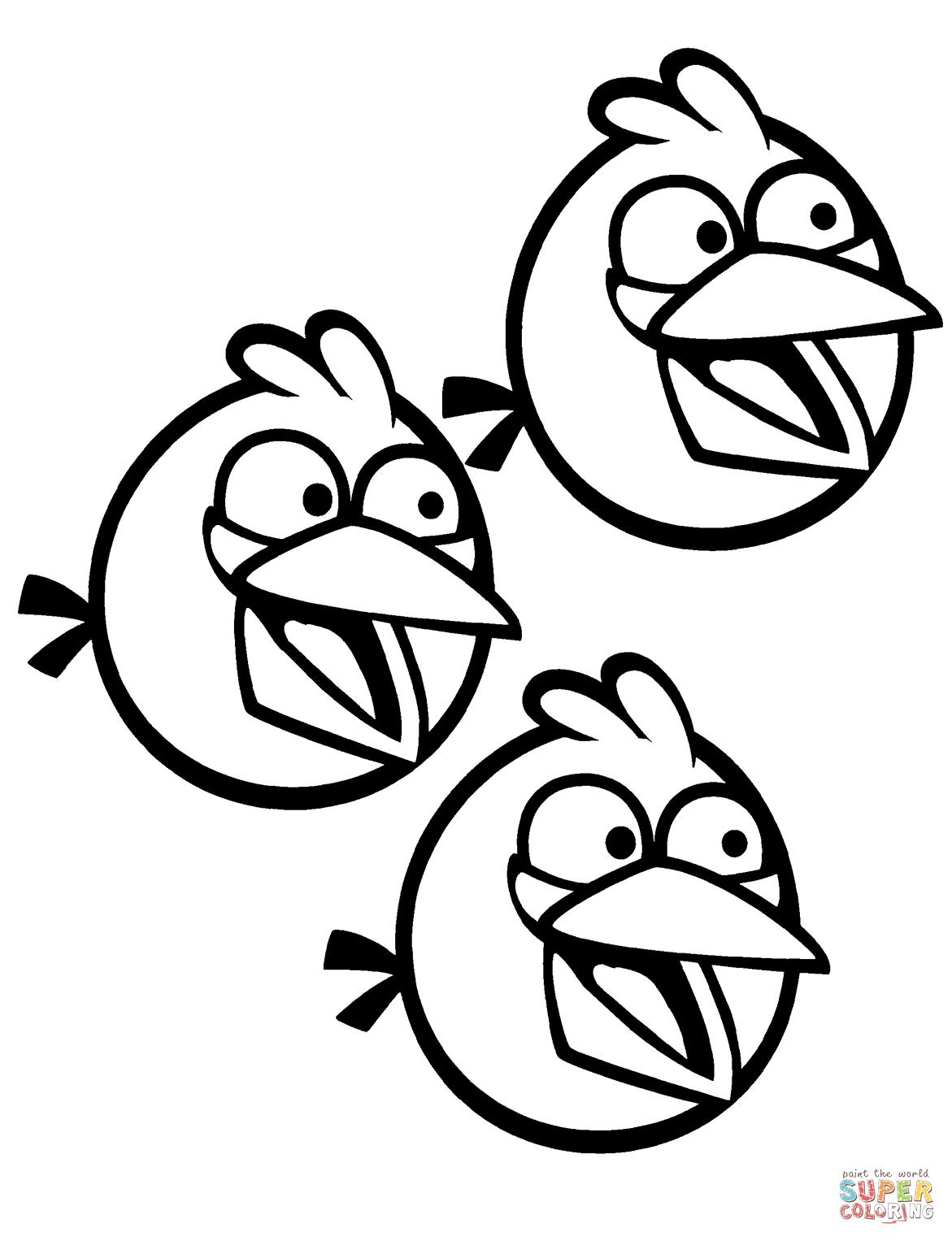 1171x1527 Angry Birds Blue Bird Coloring Pages Coloring Pages