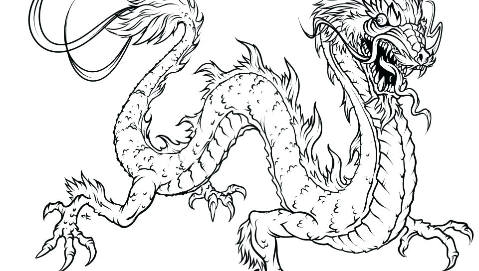 Blue Dragon Coloring Pages