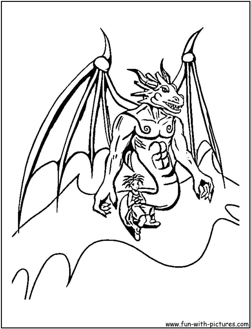 800x1050 Blue Dragon Coloring Pages
