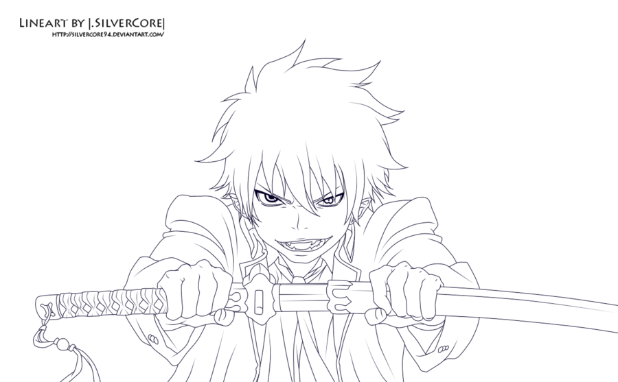 900x557 Rin Blue Exorcist Coloring Pages Sketch Coloring Page