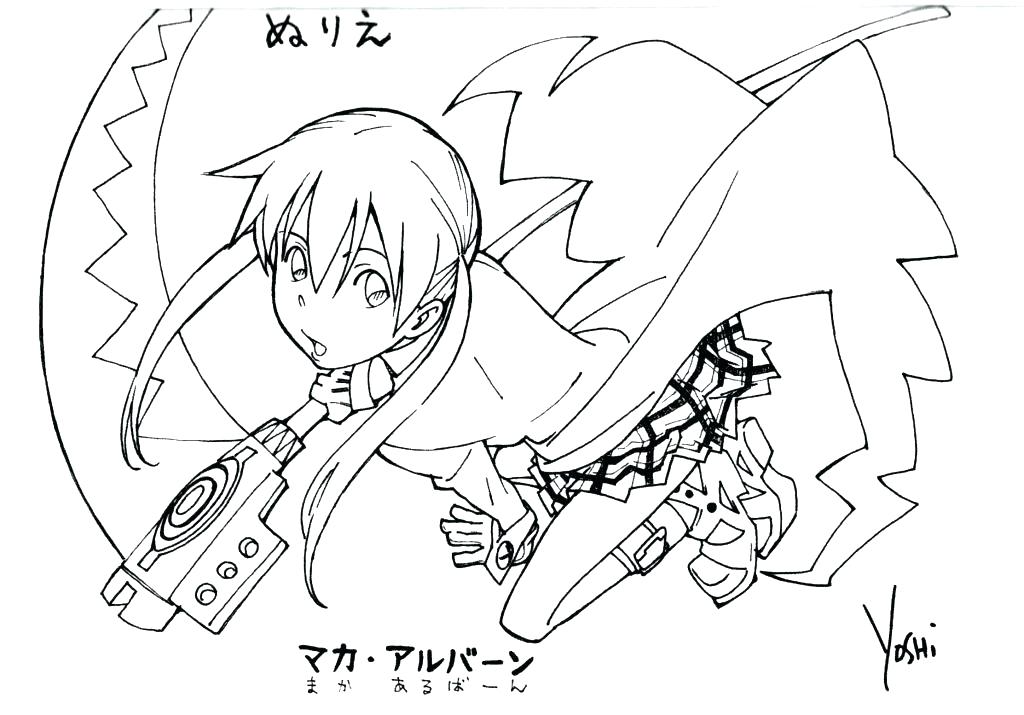 1024x715 Soul Eater Coloring Pages Free Printable Soul Eater Coloring Pages