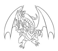 Blue Eyes White Dragon Coloring Pages