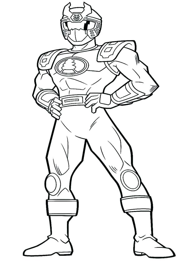 600x840 Power Ranger Pictures To Color Samurai Power Ranger Coloring Page