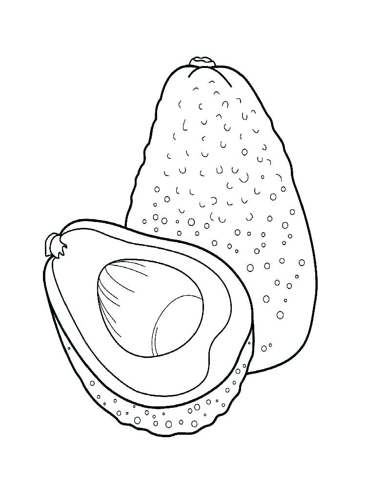 750x1000 Muffin Coloring Page Blueberry Coloring Page Avocado Fruits