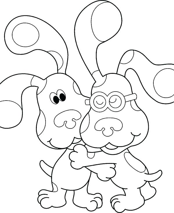 600x733 Blues Clues Coloring Page Blues Clues Coloring Page Blue Clues