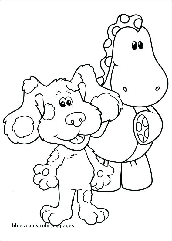 567x794 Blues Clues Coloring Pages Blues Clues Coloring Best Blue S Clues